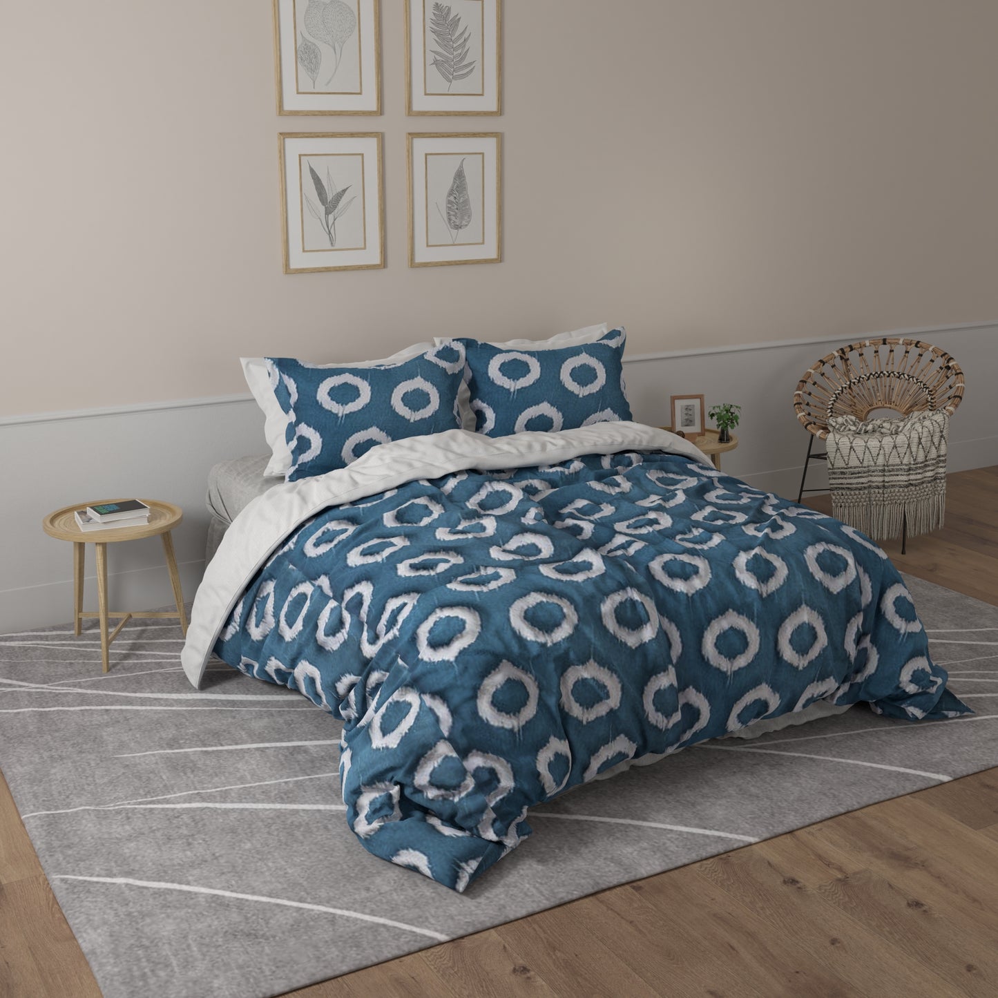 HomeStyles Twin Printed Microfiber Fitted Sheet