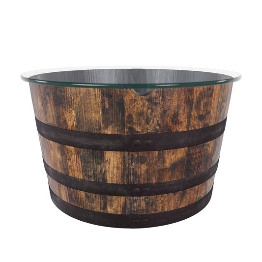 Round Half-Barrel Coffee Table